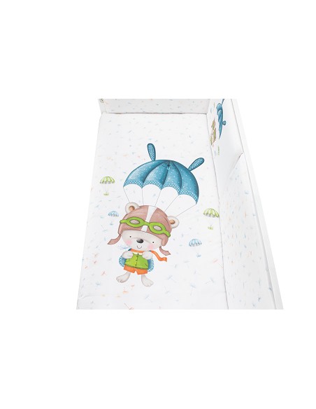 Set 2 Pcs Desenfundable F. Nordica Mod Paracaidista Azul