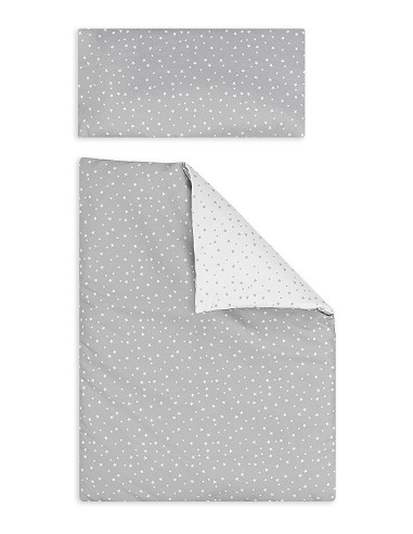 Minicuna Tijera+Textil Mod Universo Gris