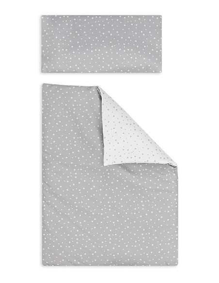 Minicuna Tijera+Textil Mod Universo Gris