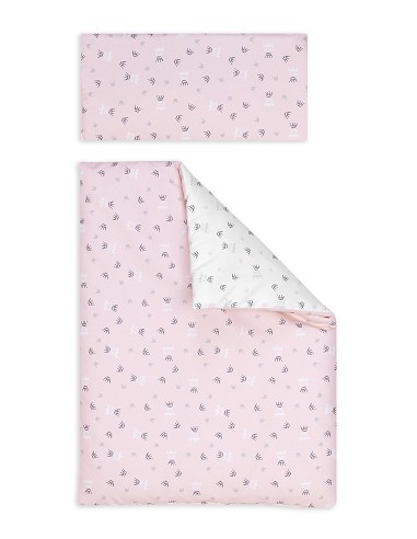 Minicuna Tijera+Textil Mod Corona Rosa