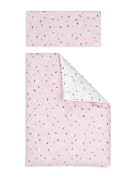 Minicuna Tijera+Textil Mod Corona Rosa