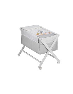 Minicuna+Textil Bco Mod Animales