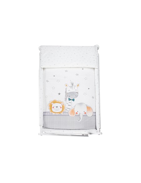 Minicuna+Textil Bco Mod Animales