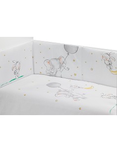 Set 2 Pcs Desenfundable F. Nordica Mod Elefante Globo Gris