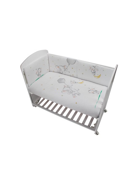 Set 2 Pcs Desenfundable F. Nordica Mod Elefante Globo Gris