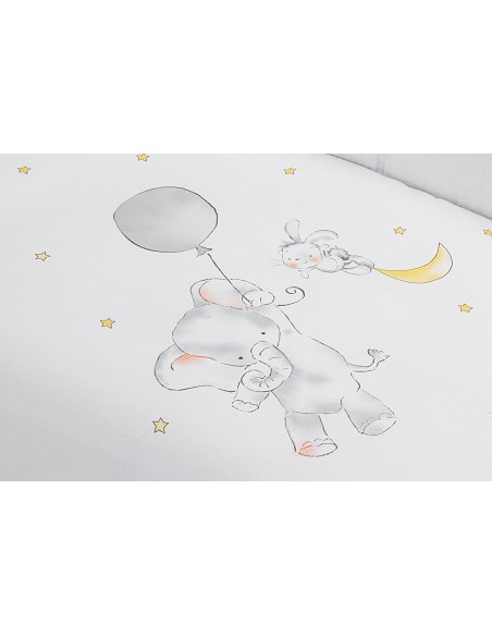 Set 2 Pcs Desenfundable F. Nordica Mod Elefante Globo Gris