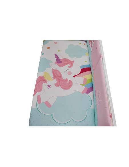 Set 2 Pcs Desenfundable F. Nordica Mod Unicornio Rosa