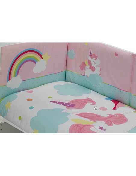 Set 2 Pcs Desenfundable F. Nordica Mod Unicornio Rosa