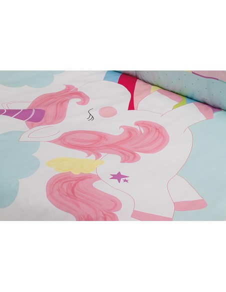 Set 2 Pcs Desenfundable F. Nordica Mod Unicornio Rosa