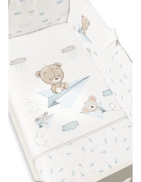 Set 2 Pcs Desenfundable F. Nordica Mod Paper Plain Azul