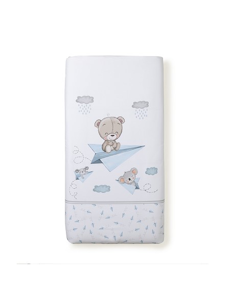 Set 2 Pcs Desenfundable F. Nordica Mod Paper Plain Azul