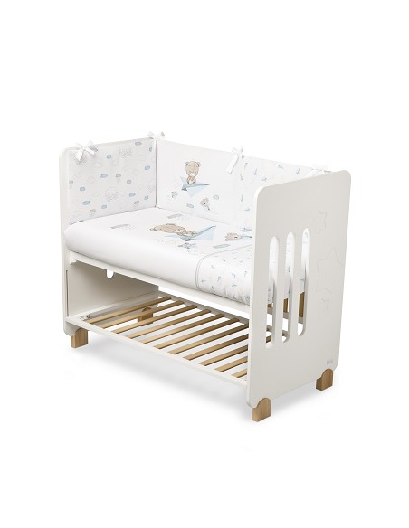 Set 2 Pcs Desenfundable F. Nordica Mod Paper Plain Azul