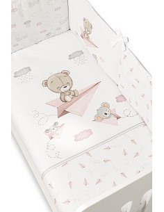 Set 2 Pcs Desenfundable F. Nordica Mod Paper Plain Rosa