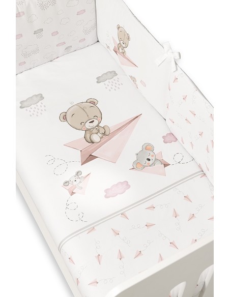 Set 2 Pcs Desenfundable F. Nordica Mod Paper Plain Rosa