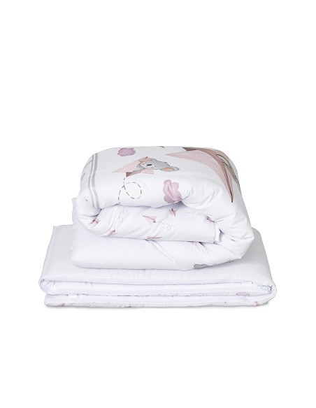 Set 2 Pcs Desenfundable F. Nordica Mod Paper Plain Rosa