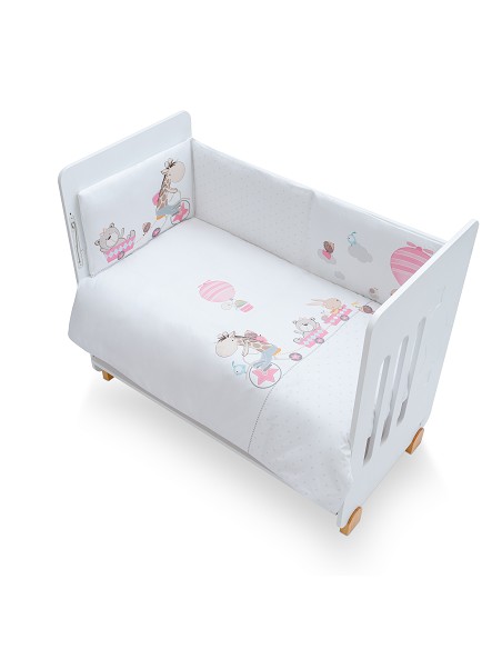 Set 2 Pcs Desenfundable F. Nordica Mod Jirafa Bicicleta Rosa