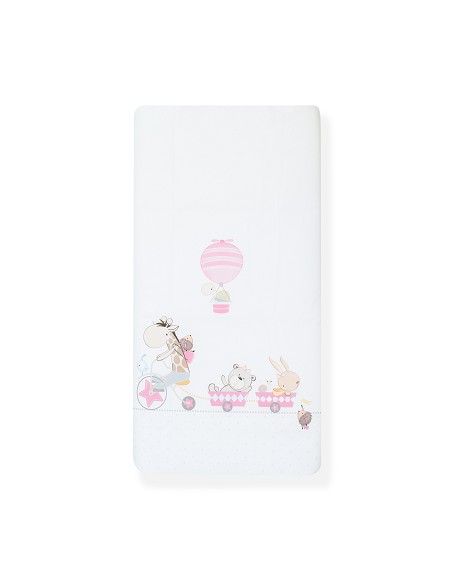 Set 2 Pcs Desenfundable F. Nordica Mod Jirafa Bicicleta Rosa