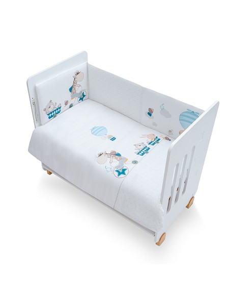 Set 2 Pcs Desenfundable F. Nordica Mod Jirafa Bicicleta Petroleo