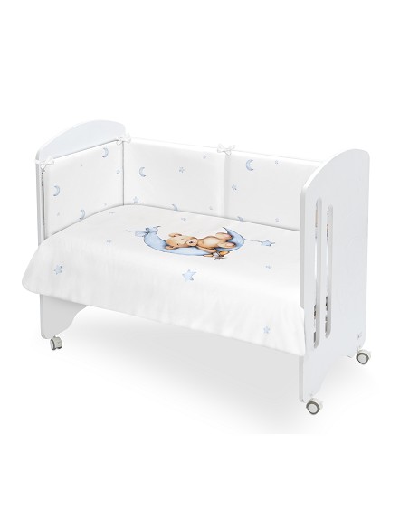 Set 2 Pcs Desenfundable F. Nordica Mod. Oso Luna Estrellas Azul