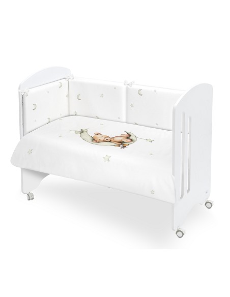 Set 2 Pcs Desenfundable F. Nordica Mod. Oso Luna Estrellas Verde