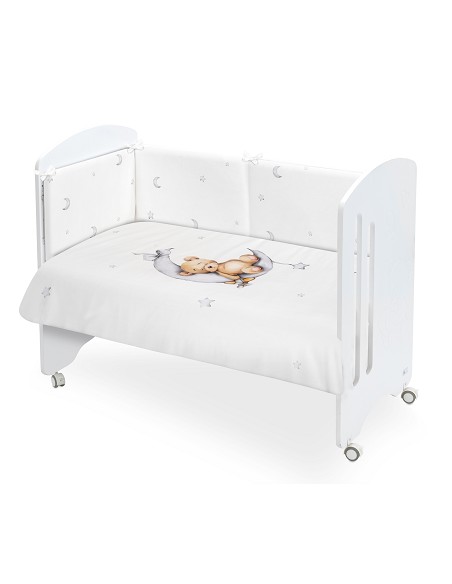 Set 2 Pcs Desenfundable F. Nordica Mod. Oso Luna Estrellas Gris