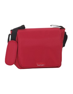 Bolso Liso con Cambiador 32X14X31 Granate-Rojo