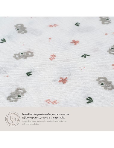 Muselina 1. 20 x 1. 2  Mod Koala Rosa