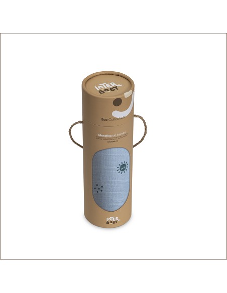 Muselina 1. 20 x 1. 20  Mod Duendesdelpolvo Azul