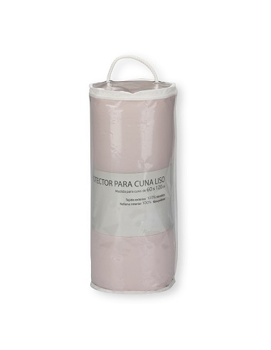 Protector Cuna No Desenfundable  Liso Rosa