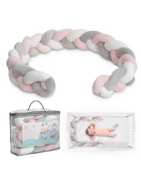 Chichonera Cuerda Trenzada Rosa