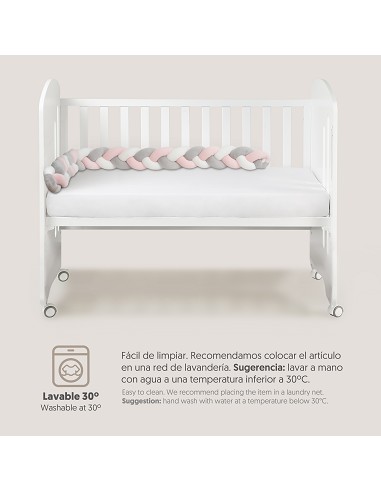 Chichonera Cuerda Trenzada Rosa