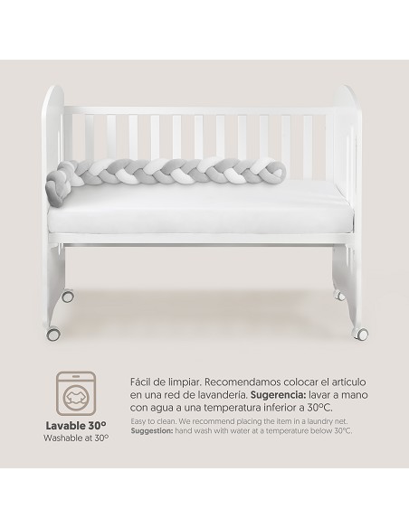 Chichonera Cuerda Trenzada  Modelo  Universo Bco/Gris