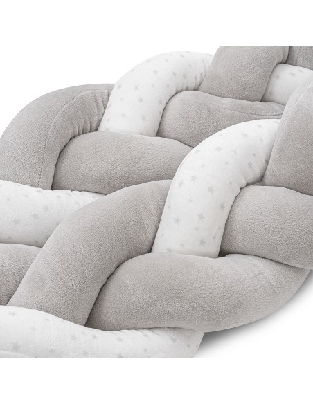 Chichonera Cuerda Trenzada  Modelo  Universo Bco/Gris