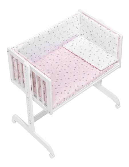 Minicuna Colecho+Coordinado Corona Rosa