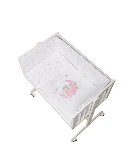 Minicuna Colecho Minana+Coord Bear Sleeping Rosa