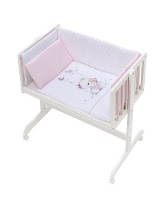 Minicuna Colecho +Coord Oso Columpio Rosa