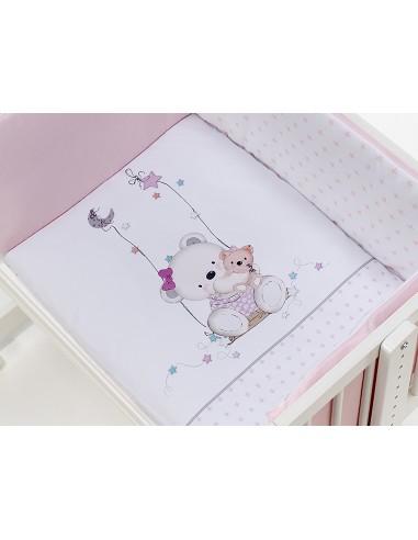 Minicuna Colecho +Coord Oso Columpio Rosa