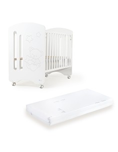 Cuna Lovely Premium Blanca+Colchon
