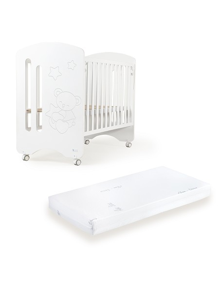 Cuna Lovely Premium Blanca+Colchon