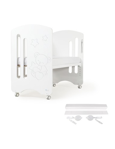 Cuna Lovely Premium Blanca+Colchon+Kit Colecho