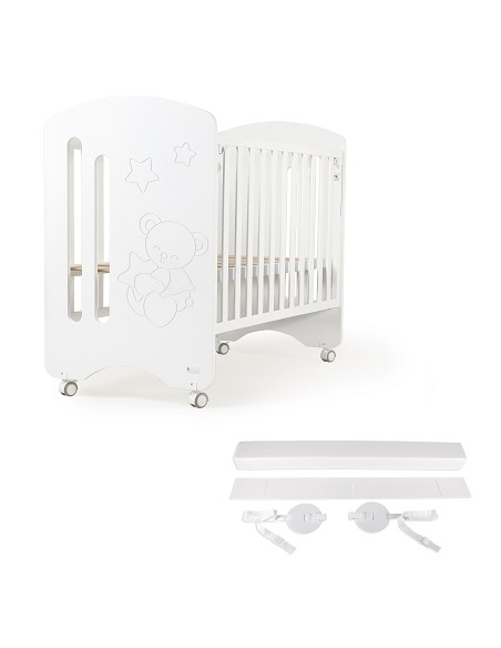 Cuna Lovely Premium Blanca+Kid Colecho