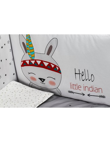 Cuna Lovely Premium+Coord 3 Pcs Tipi Oso Gris