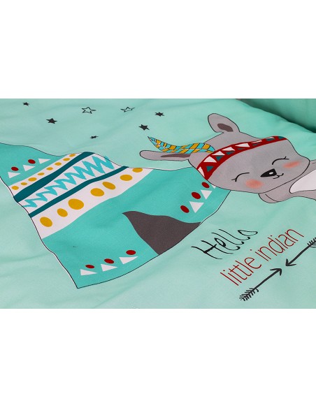 Cuna Lovely Premium+Coord 3 Pcs Tipi Oso Menta