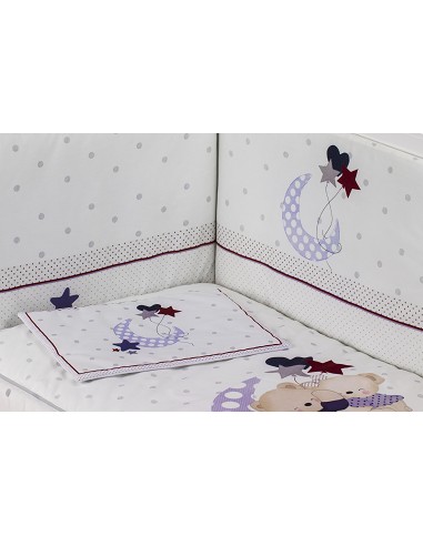 Cuna Lovely Premium+Coord 3 Pcs Oso Amoroso Beig