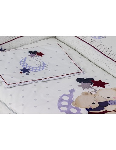 Cuna Lovely Premium+Coord 3 Pcs Oso Amoroso Beig