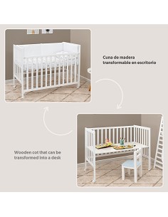 Cuna Transformable Escritorio Basic By Interbaby 2