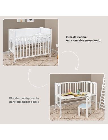 Cuna Transformable Escritorio Basic By Interbaby