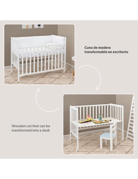 Cuna Transformable Escritorio Basic By Interbaby
