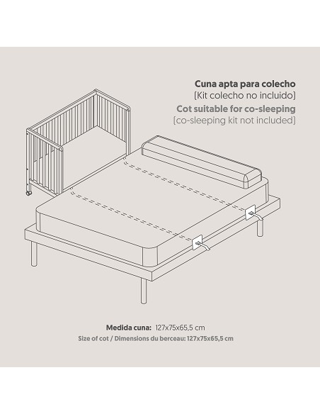 Cuna Transformable Escritorio Basic By Interbaby