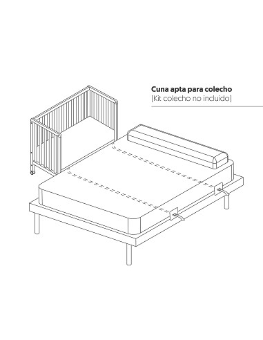 Cuna Transformable Escritorio Basic By Interbaby